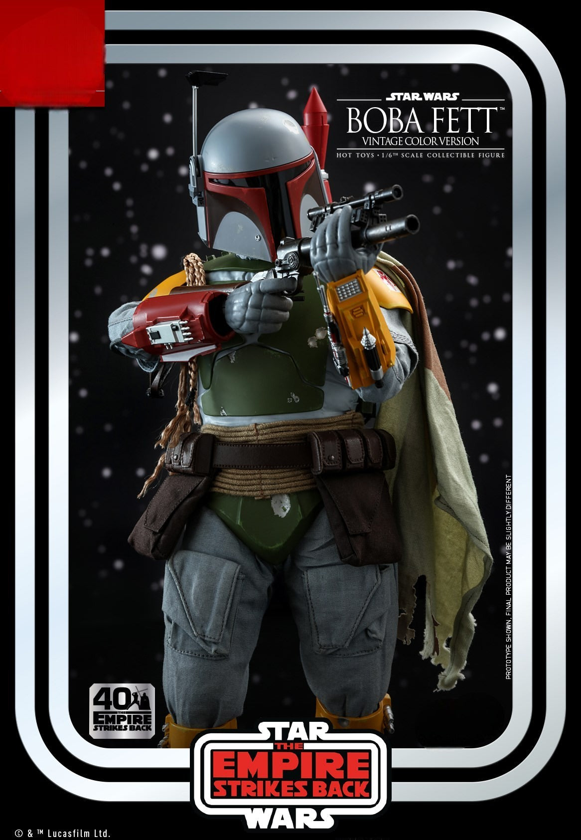 Hot Toys Star Wars-Star Wars V TESB  Boba Fett (Vintage Color 40th Anniv) MMS571 1/6 Scale Figure