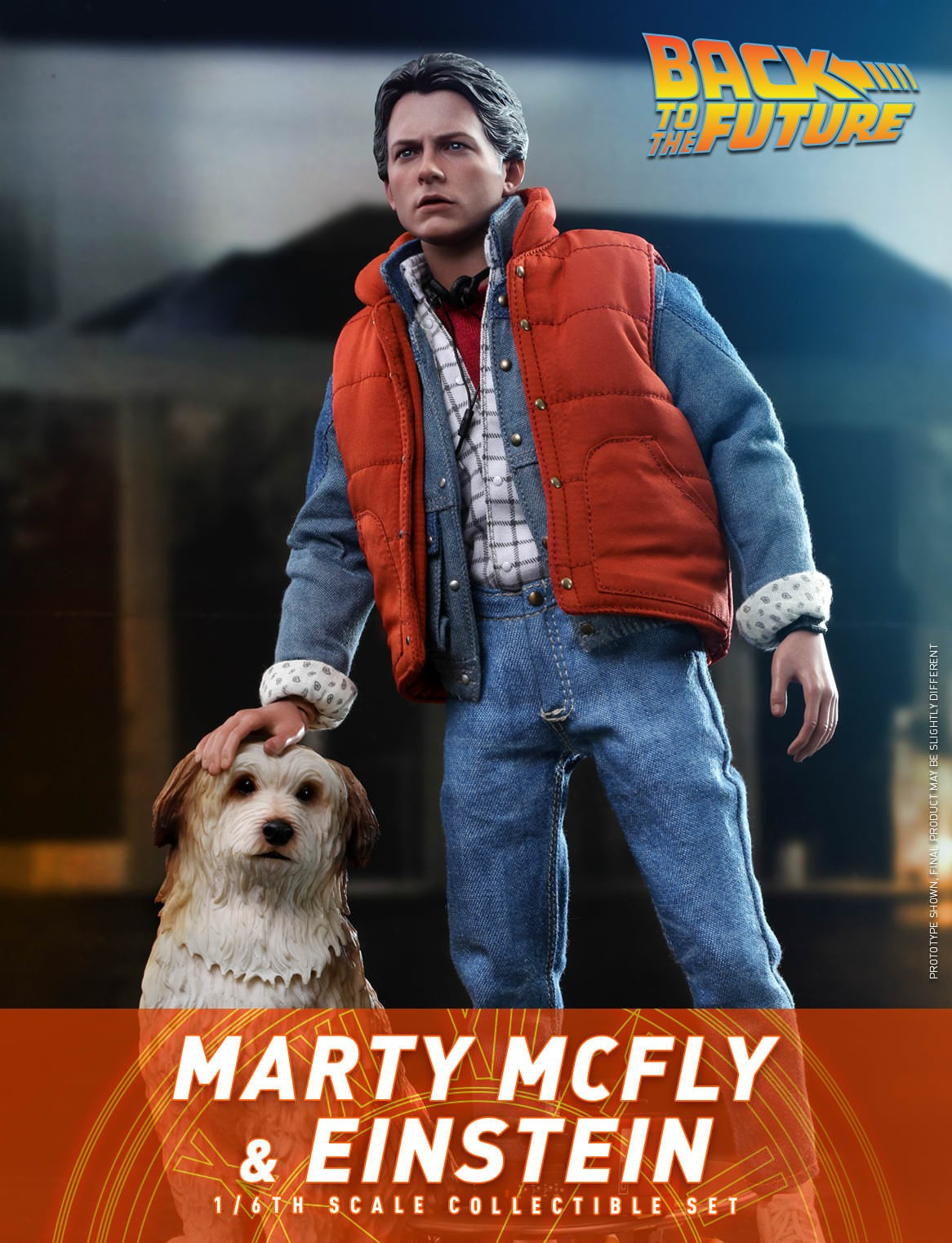 Hot Toys Back To The Future-Back to the Future Marty McFly and Einstein MMS573 1/6 Scale Figure