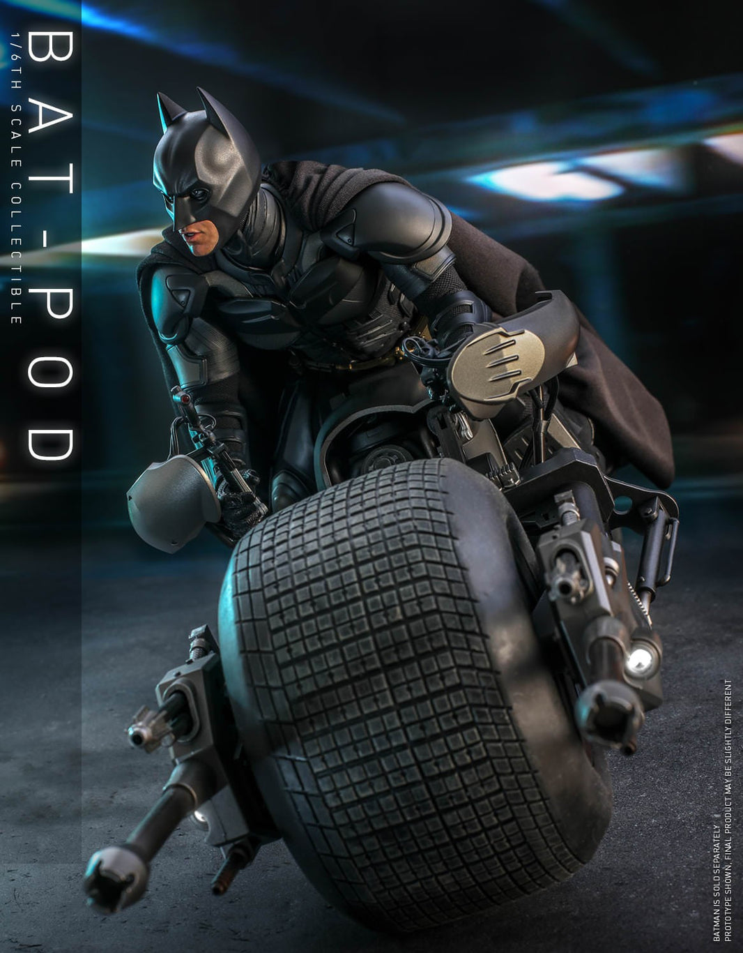 Hot Toys Batman-Batman The Dark Knight Rises Batpod MMS591 1/6 Scale Figure