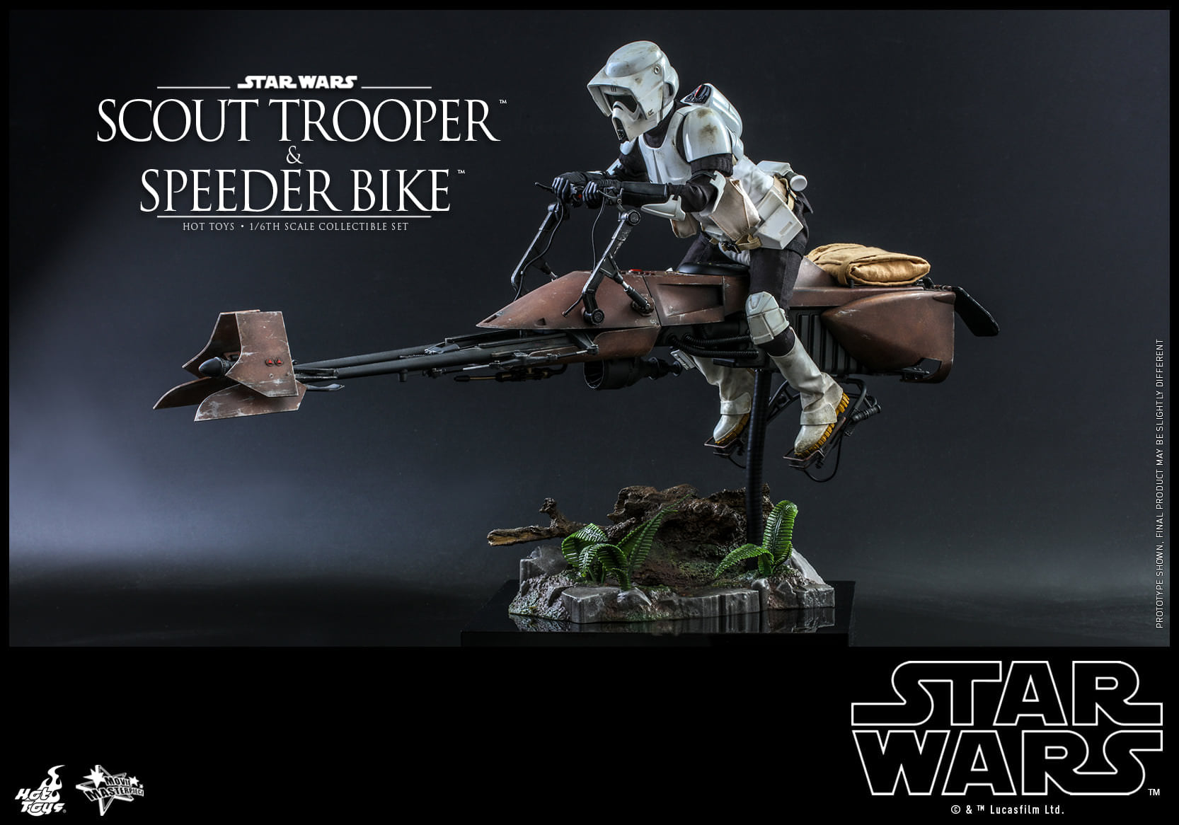 Hot Toys Star Wars-Star Wars Return of the Jedi Scout Trooper and Speeder Bike MMS612 1/6 Scale Figure