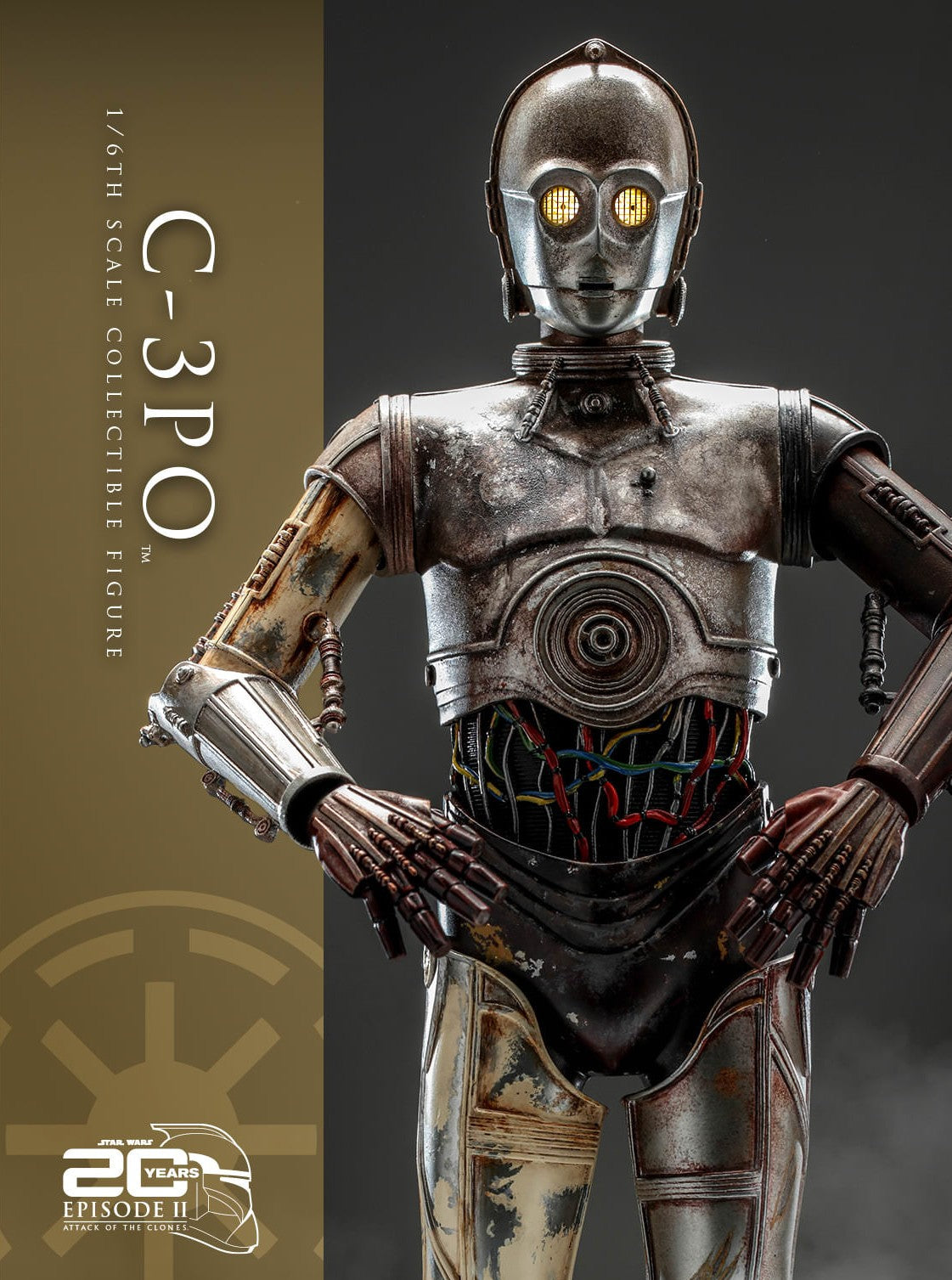Hot Toys Star Wars-Star Wars Attack of the Clones C3PO MMS650D46 1/6 Scale Figure