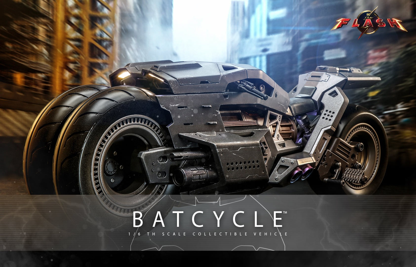 Hot Toys The Flash-The Flash Batcycle MMS704 1/6 Scale Figure