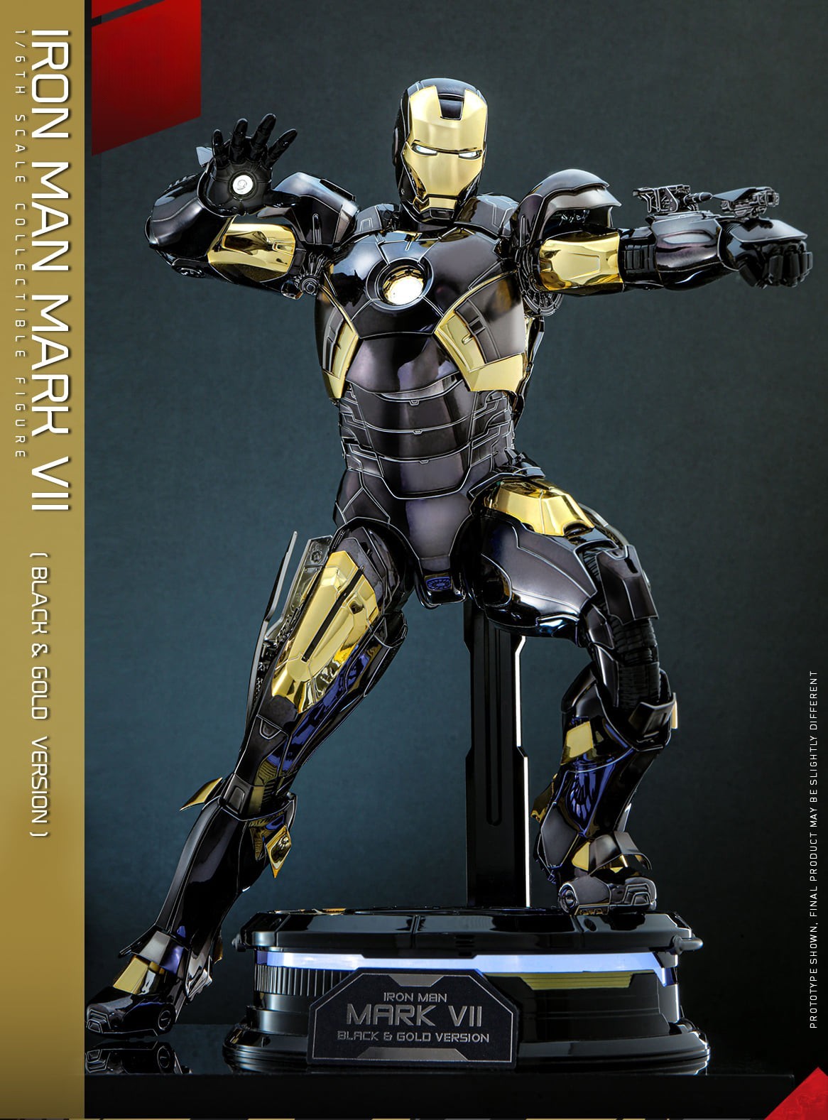 Hot Toys The Avengers-The Avengers Iron Man Mark VII Black & Gold MMS741 1/6 Scale Figure
