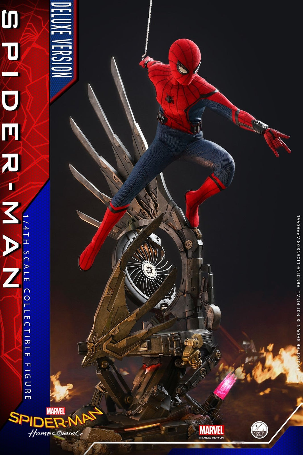 Hot Toys Spiderman-Spiderman Homecoming Deluxe QS015 1/4 Figure