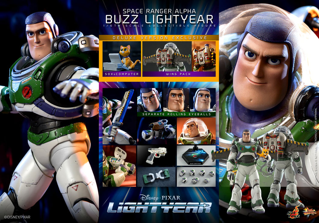 Hot Toys The Space Ranger Alpha– The Space Ranger Alpha Buzz Lightyear Deluxe Edition MMS635 1/6 Scale Figure