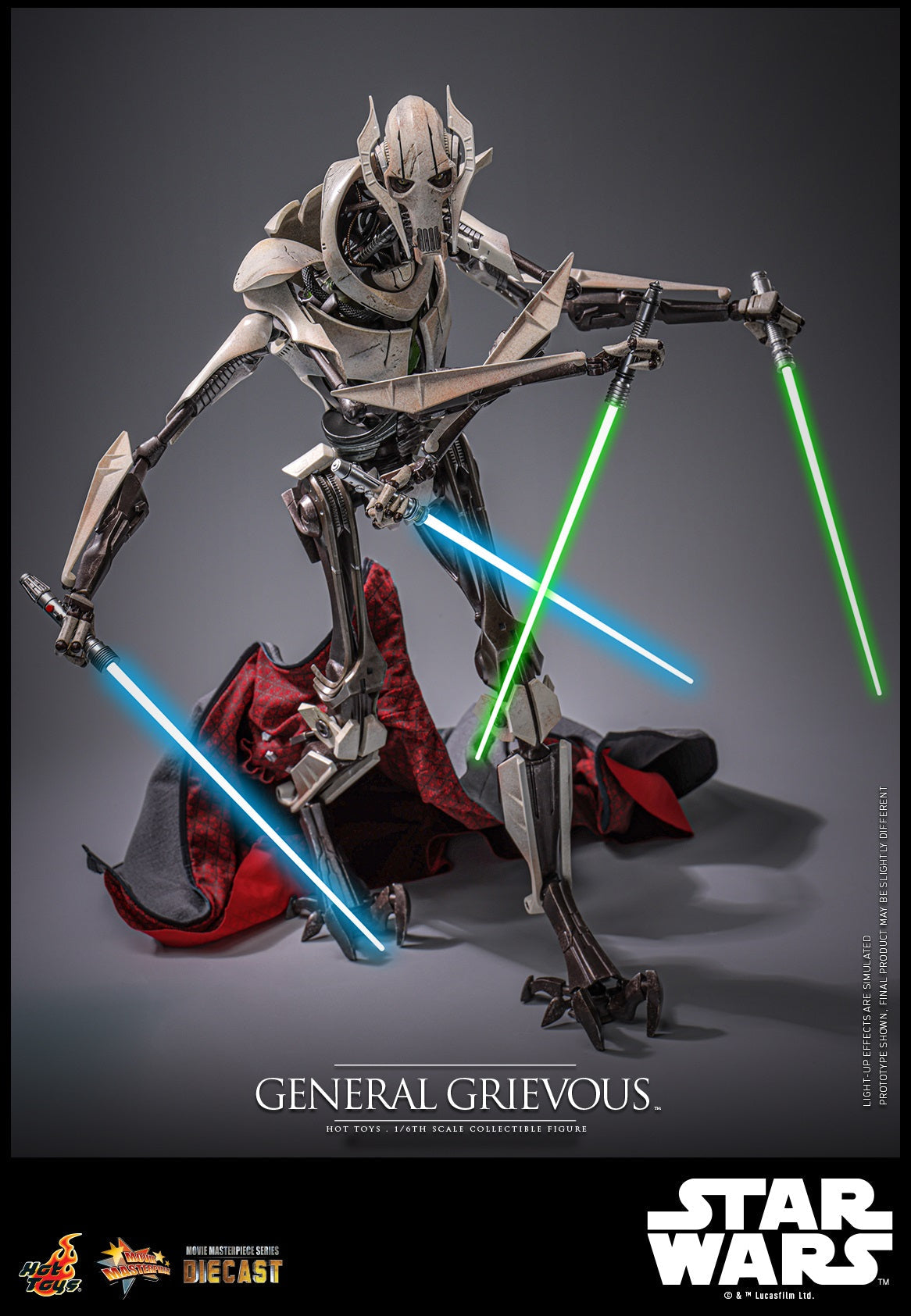 Hot Toys General Grievous Hot Toys Star Wars Diecast MMS760 1/6 Scale Figure