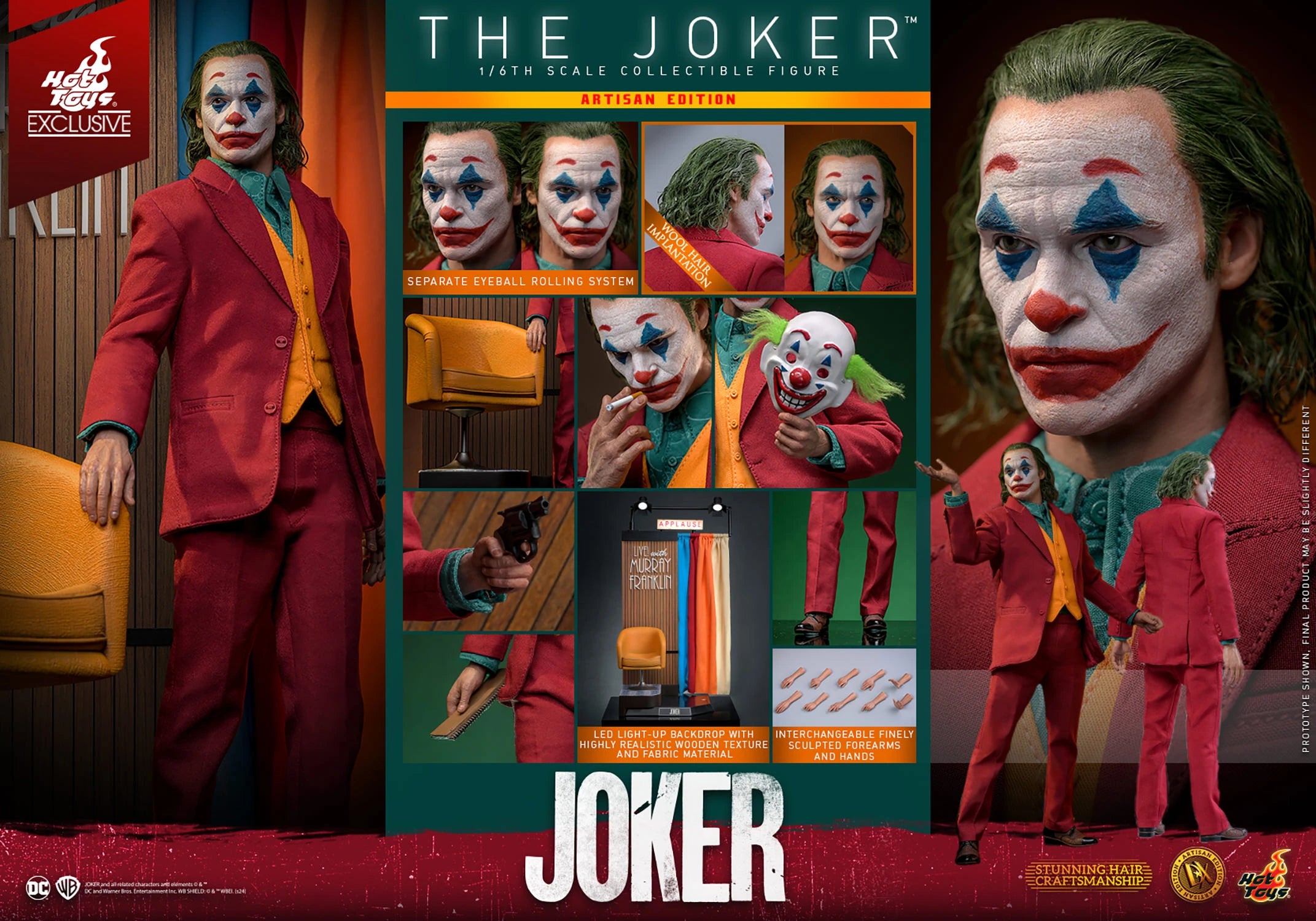 Hot Toys The Joker 2019 Joker (Artisan Edition) 1/6 Scale Collectible Figure DX43AE