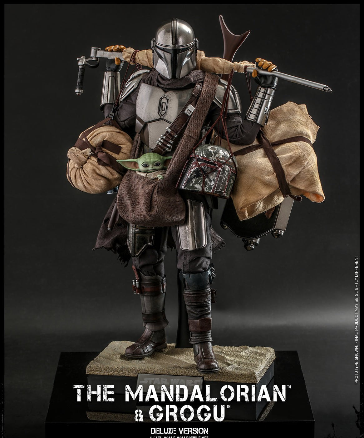 Hot Toys Star Wars –Star Wars The Mandalorian and Grogu Collectibles Set (Deluxe Version) TMS052 1/6 Scale Figure