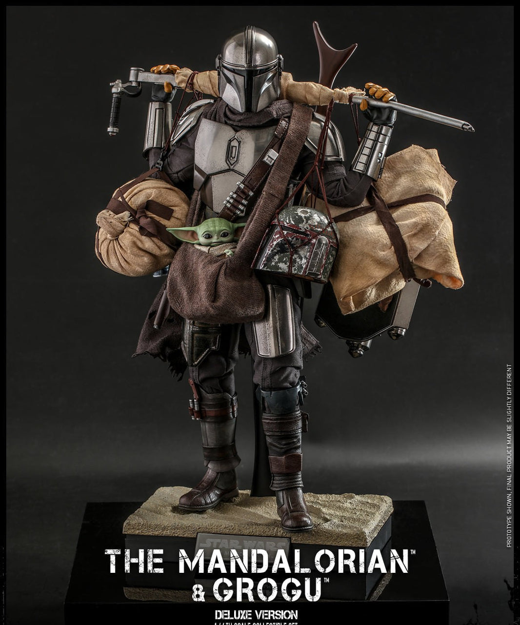 Hot Toys Star Wars –Star Wars The Mandalorian and Grogu Collectibles Set (Deluxe Version) TMS052 1/6 Scale Figure