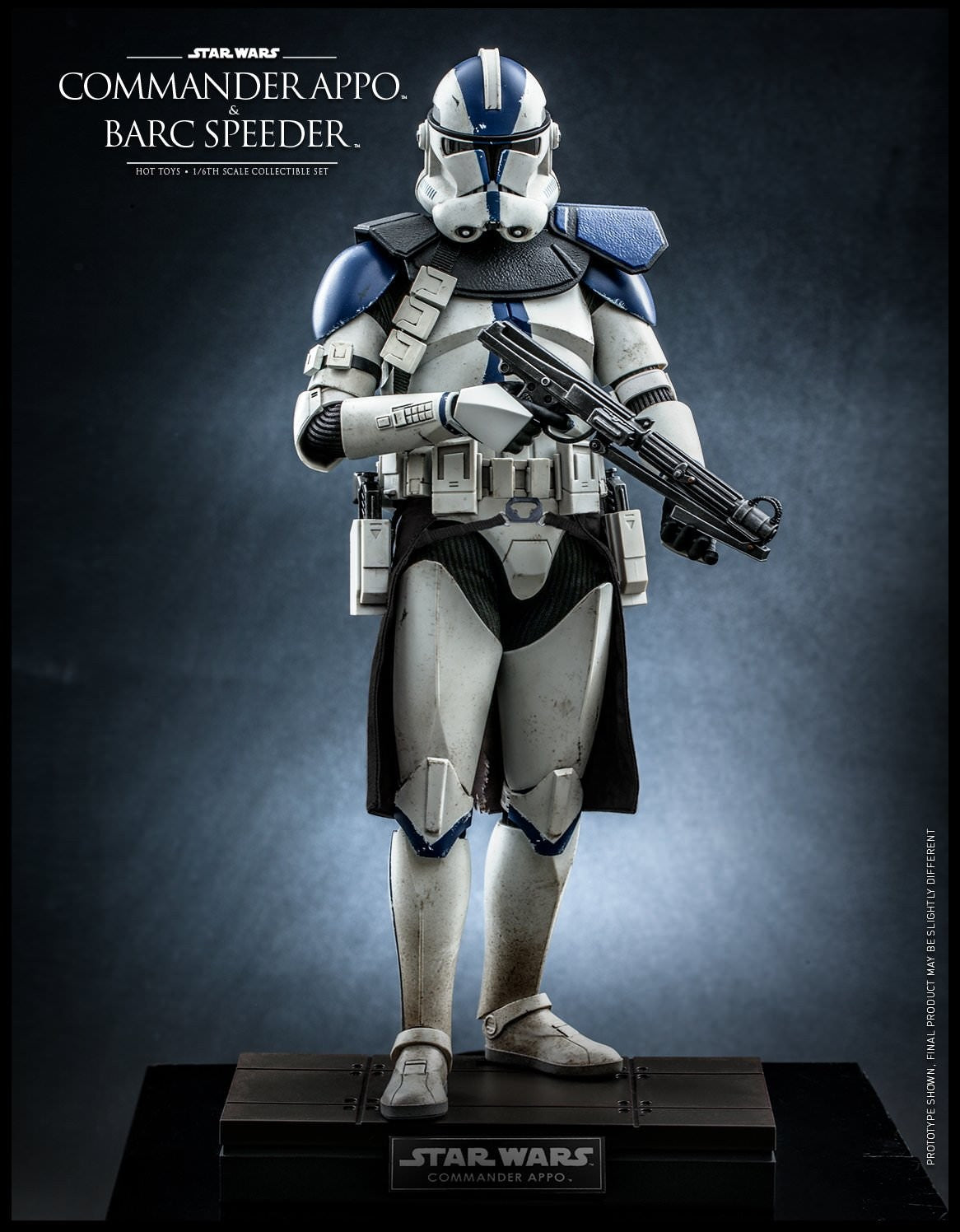 Hot Toys Star Wars-Star Wars The Clone Wars Commander Appo and BARC Speeder TMS076 1/6 Scale Figure