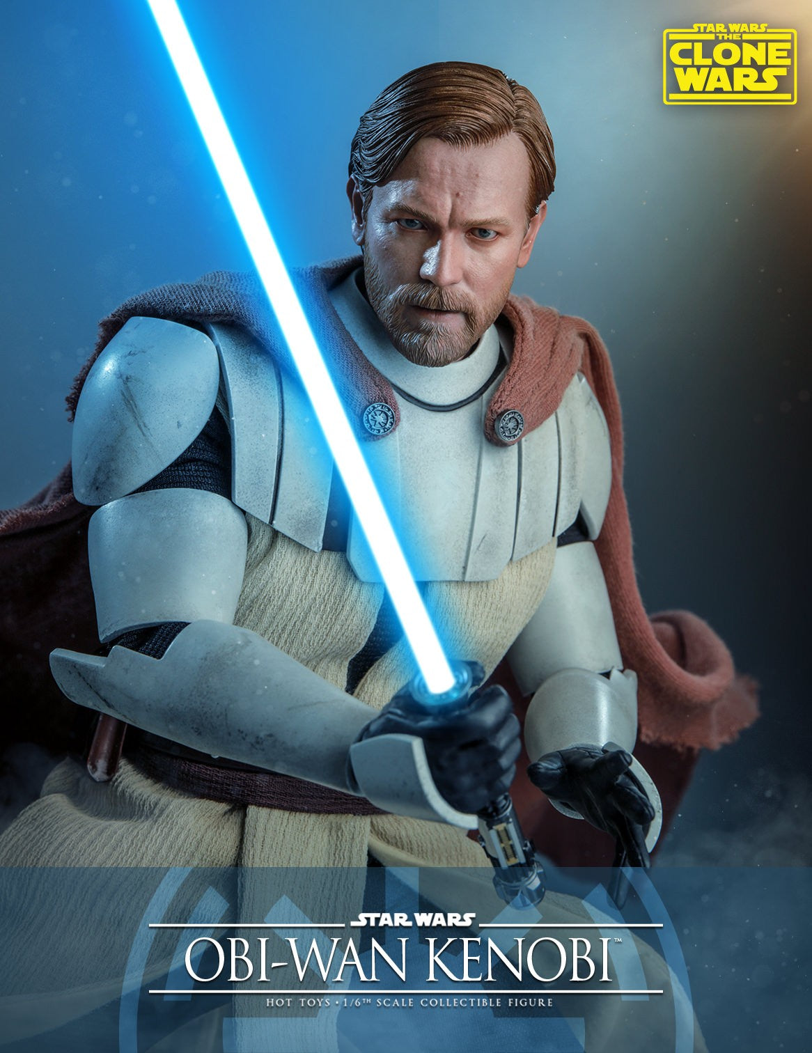 Hot Toys Star Wars–Star Wars The Clone Wars Obi Wan Kenobi TMS095 1/6 Scale Figure